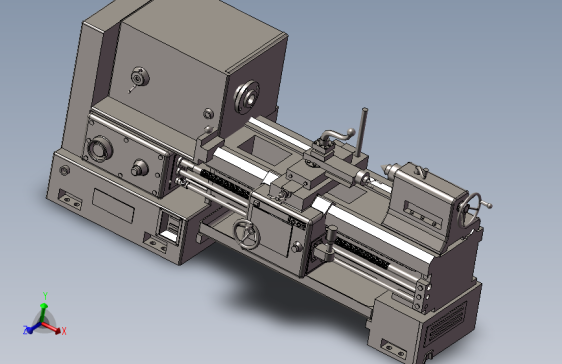 C6140普通车床三维模型机械设计图纸自动化3D素材