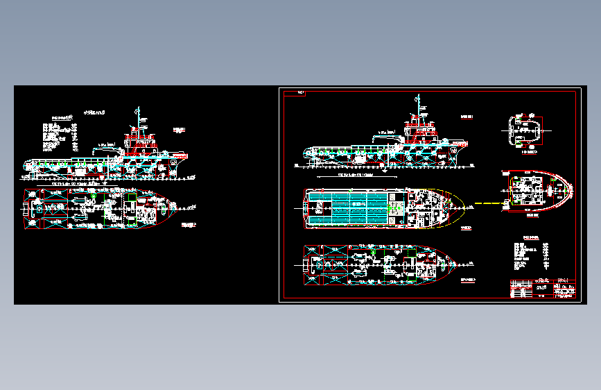 海洋船舶_交通运输_AutoCAD_模型下载 – 懒石网