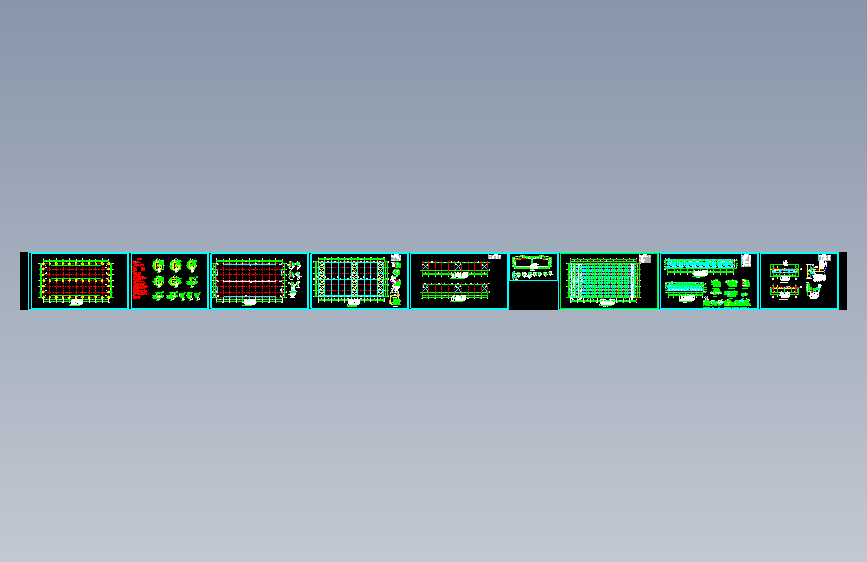 某2×18米跨轻钢厂房结构设计图