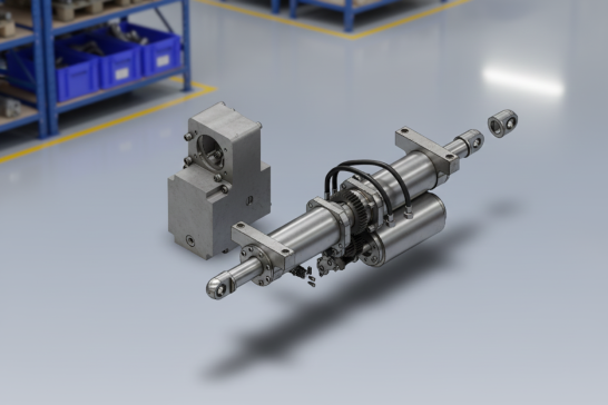 一种AGV叉车纯电转向桥