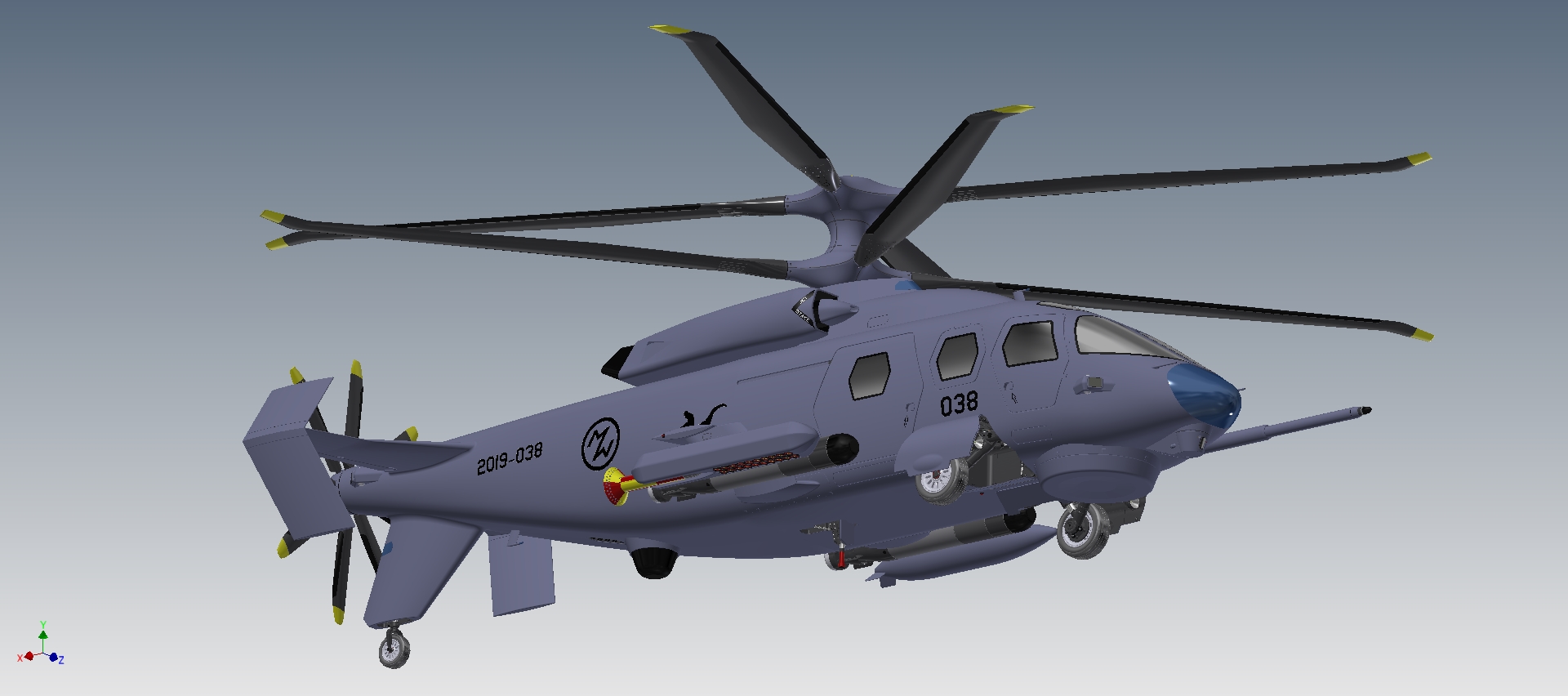ASW 直升飞机模型