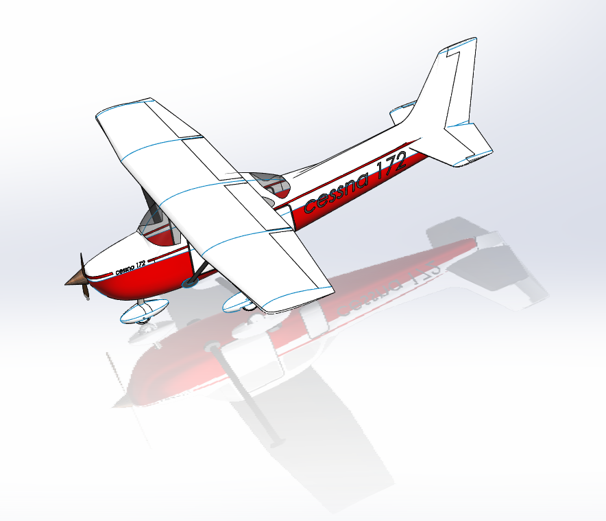 cessna-172-skyhawk飞机模型