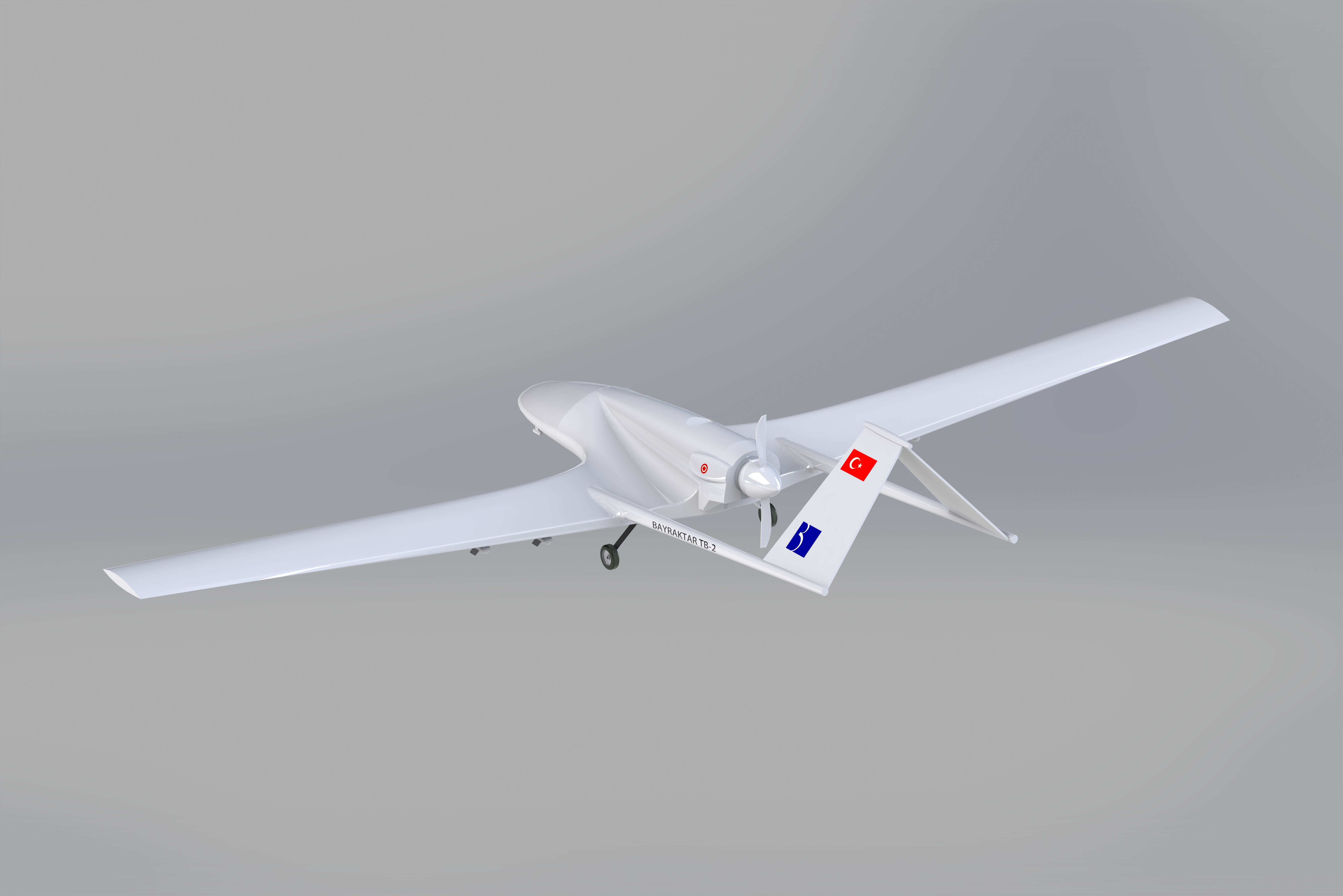 bayraktar tb-2 无人机模型