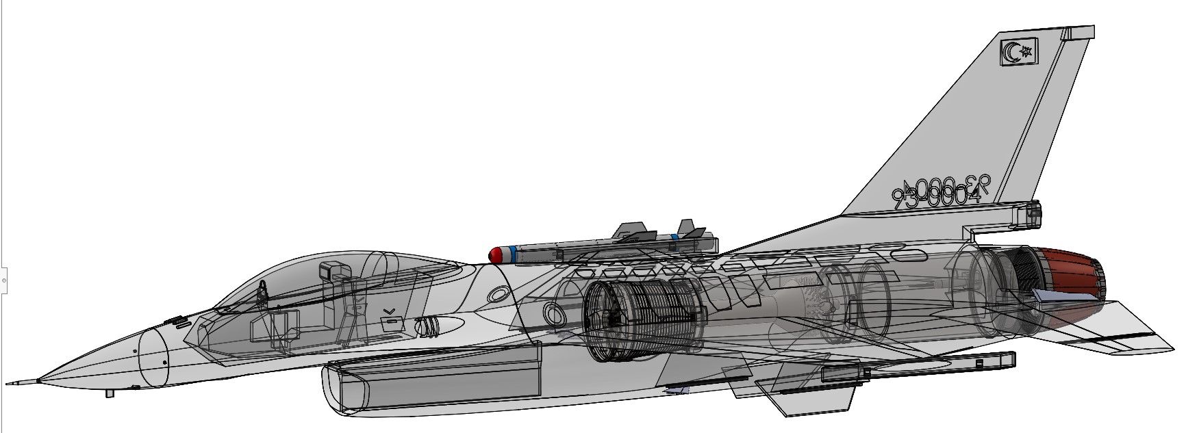 F-16战斗机模型