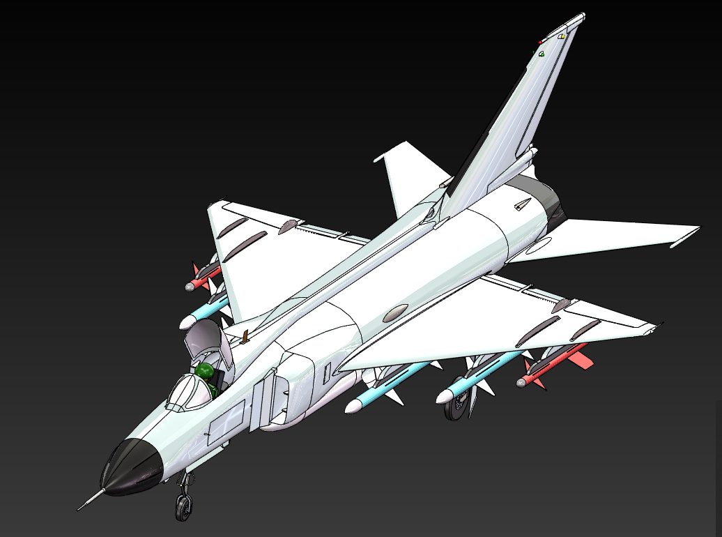 歼-8II战斗机模型