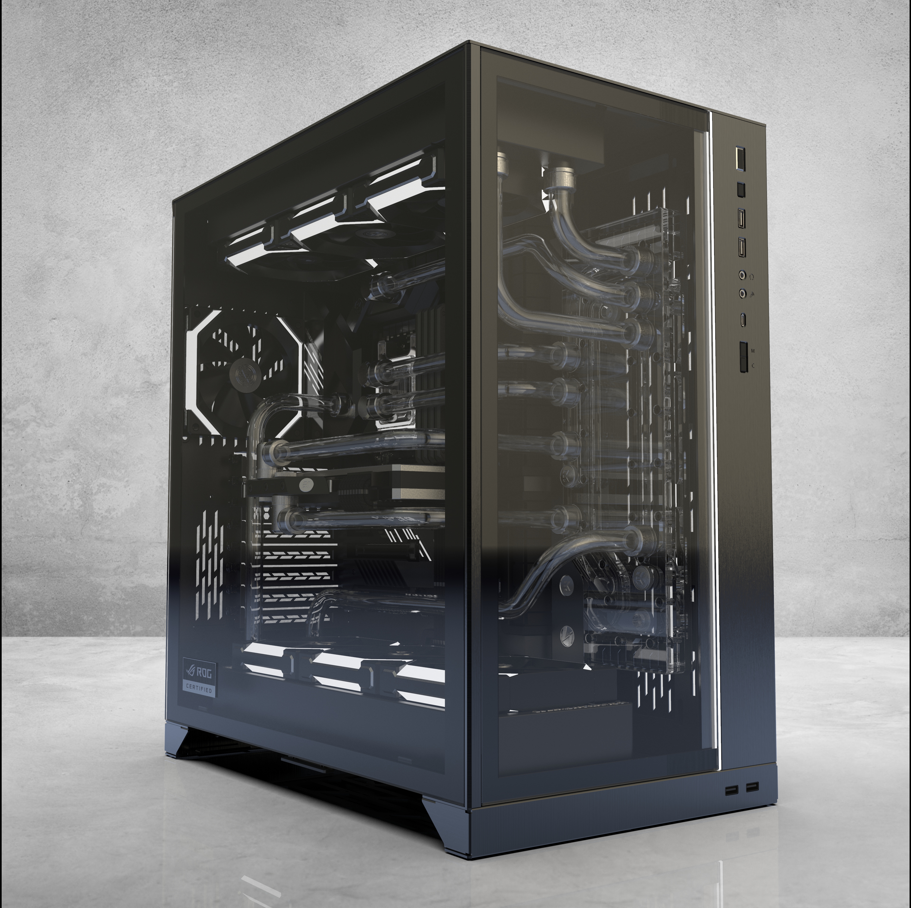 联力ROG O11动态XL水冷工作站计算机