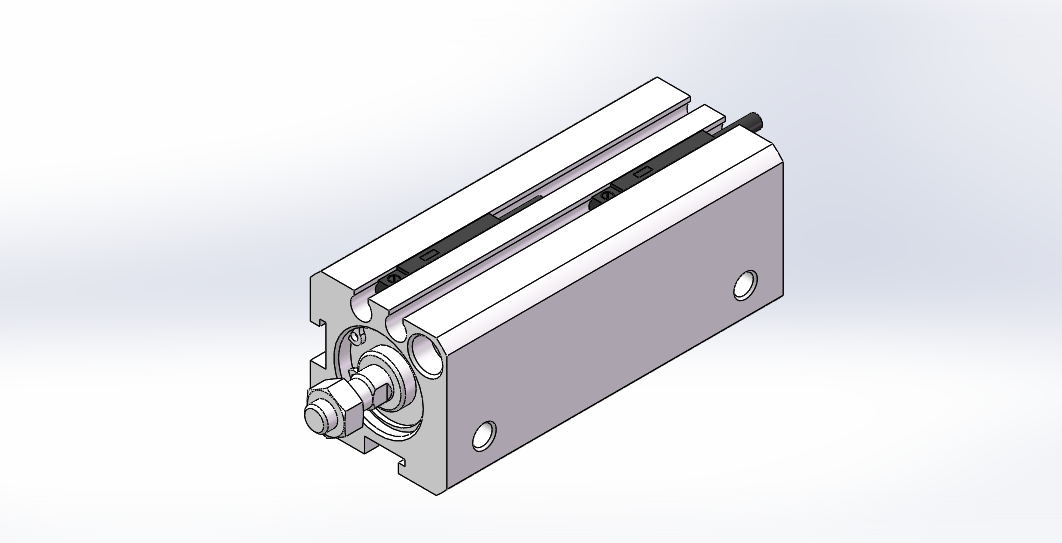 气缸JD16x40-B_SOLIDWORKS 2018_模型图纸下载 – 懒石网