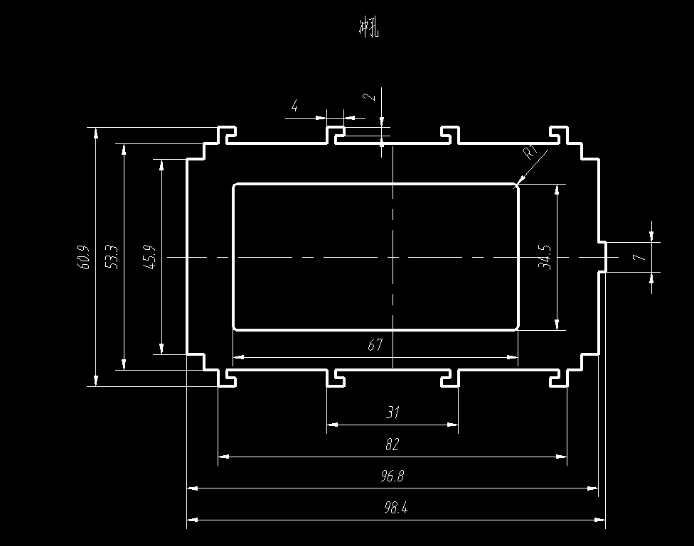 组合彩屏不锈钢框架冲孔模(CAD图+UG三维)