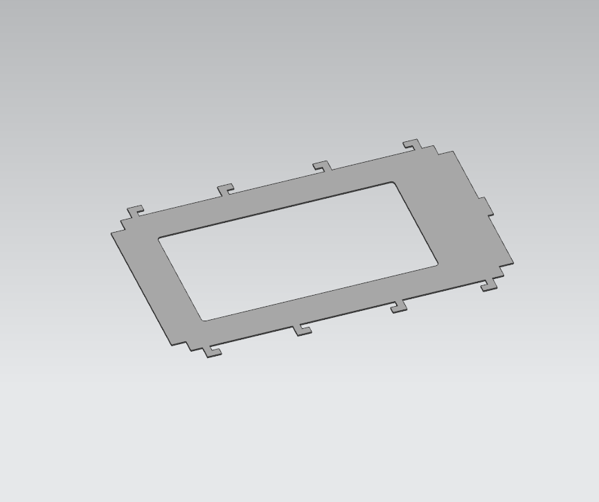 组合彩屏不锈钢框架冲孔模（CAD图+UG三维）