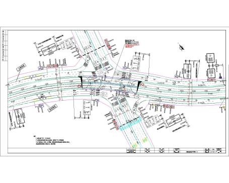 悦港北路大桥及连接道道路工程-交通图纸