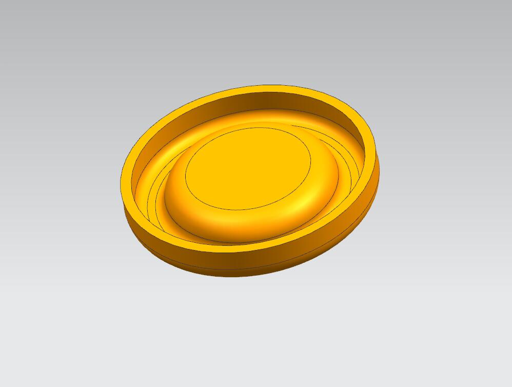 圆形盖落料成型复合模（CAD图+UG三维）