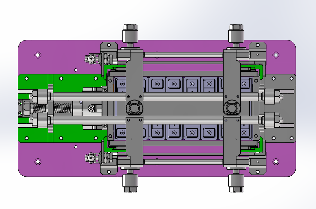 创新能源锂电池激光侧缝焊接手工夹具