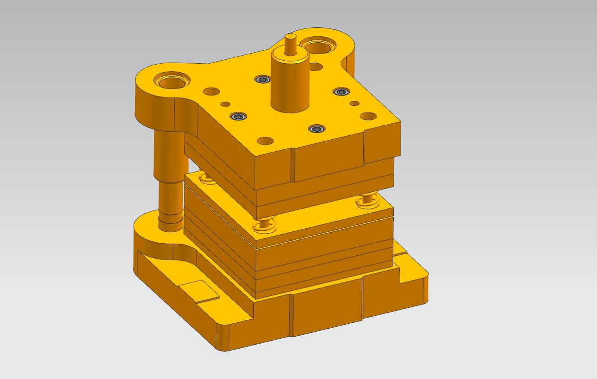 防尘盖成型落料复合模(CAD图+UG三维)