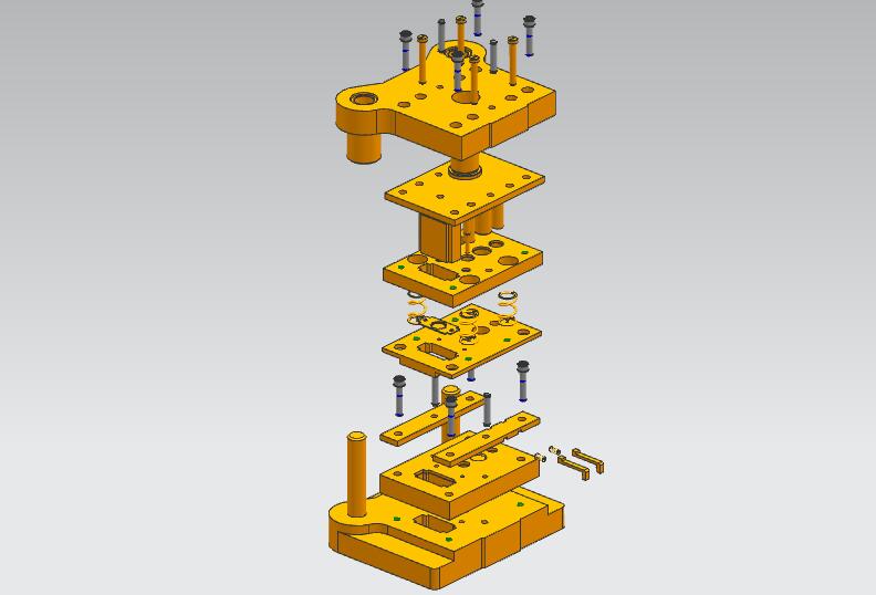 密封盖级进模(CAD图+UG三维图)