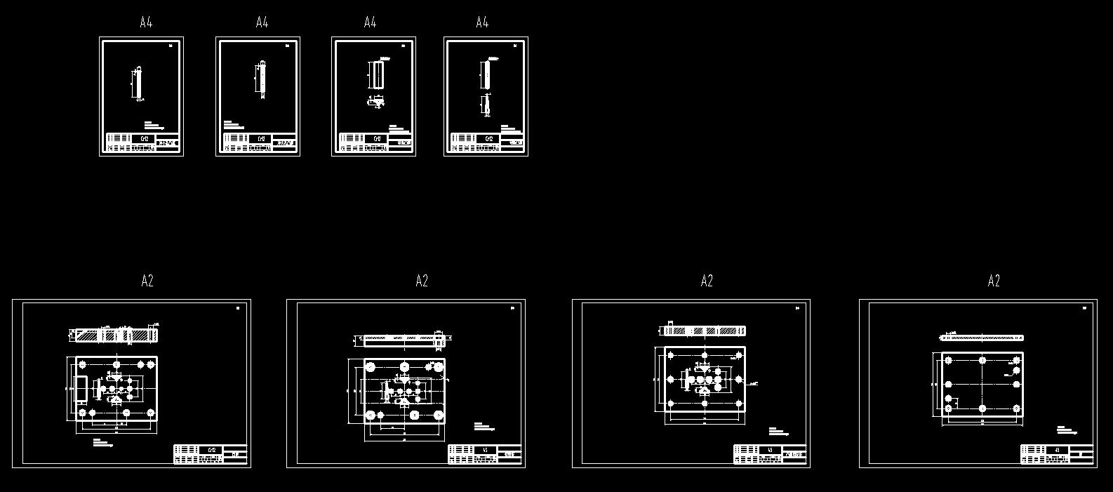链板级进模(CAD图+Proe三维)