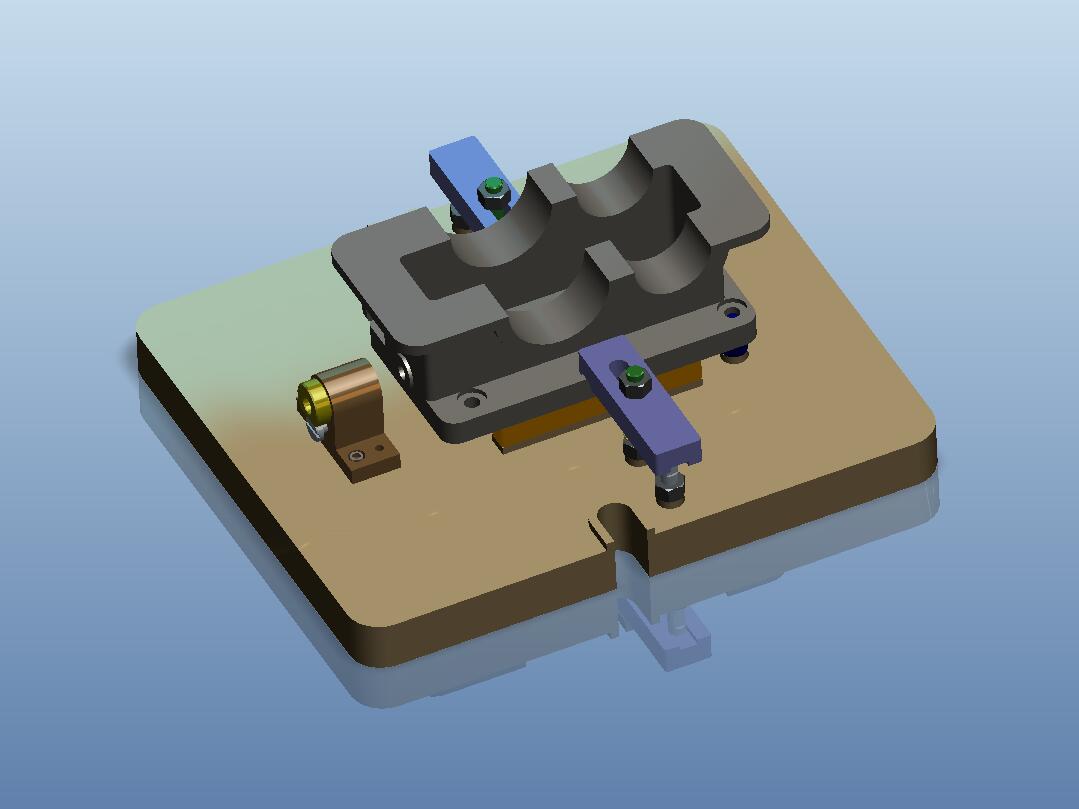 下箱体钻孔夹具（CAD图+Proe三维）