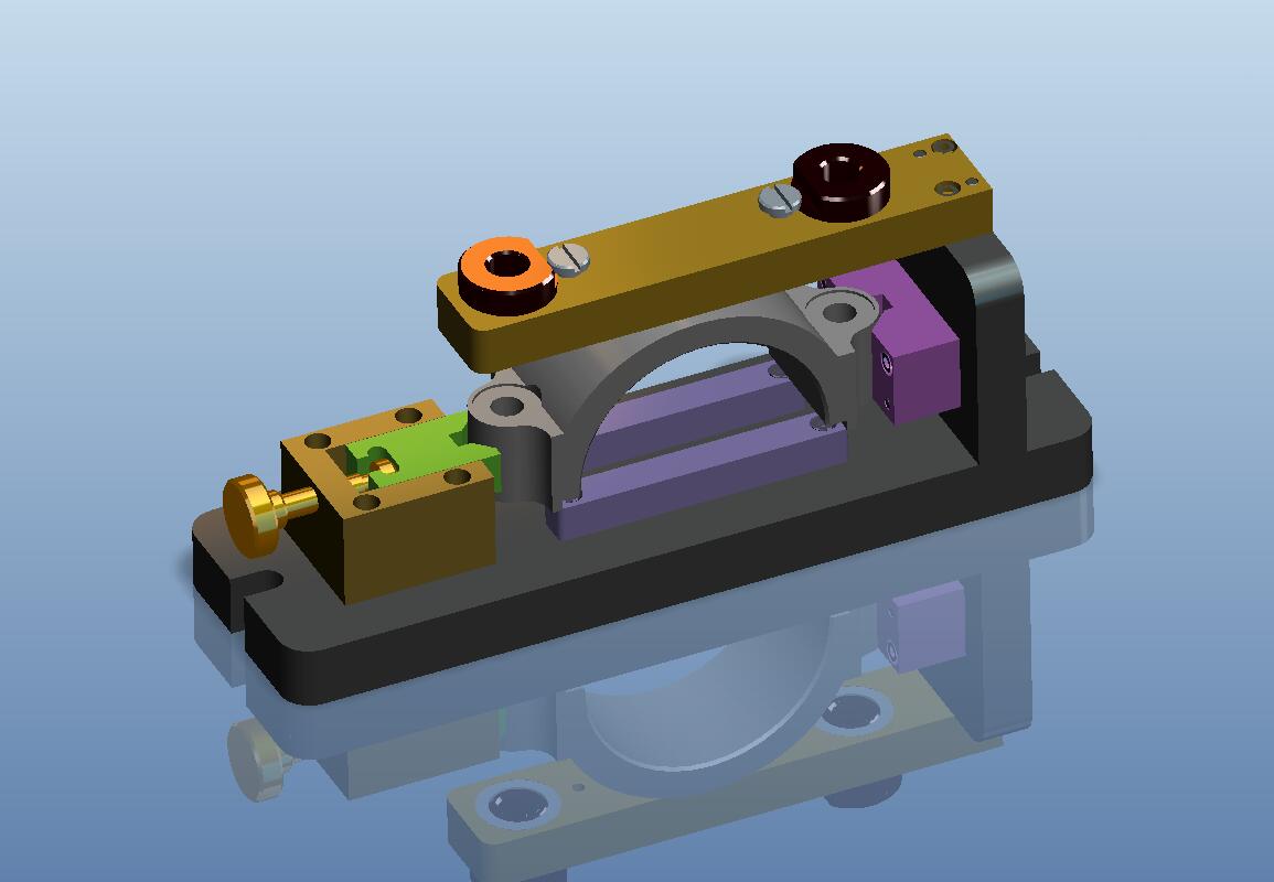 轴承座钻孔夹具（CAD图+Proe三维）
