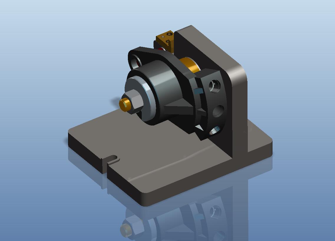 TF060八色印花机行星轮支架铣夹具(CAD图+Proe三维)