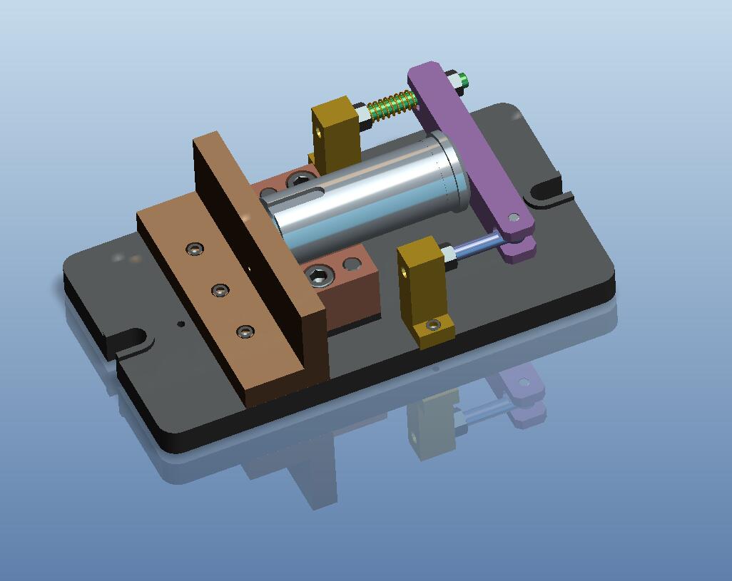 套筒铣键槽夹具（CAD图+Proe三维）