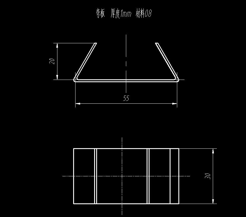 弯板弯曲模具(CAD图+UG三维+工作动画)