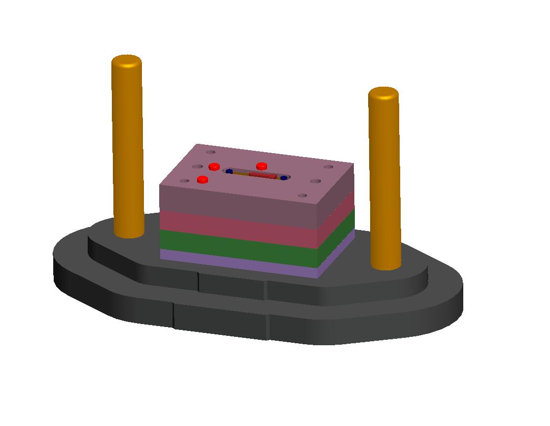 滑扣冲孔落料模(CAD图+Proe三维)