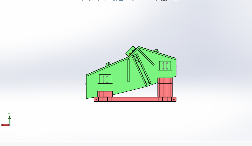 振动筛三维建模