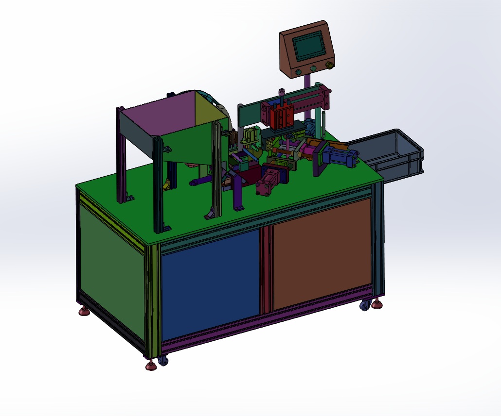 管冲孔端盖组装自动设备