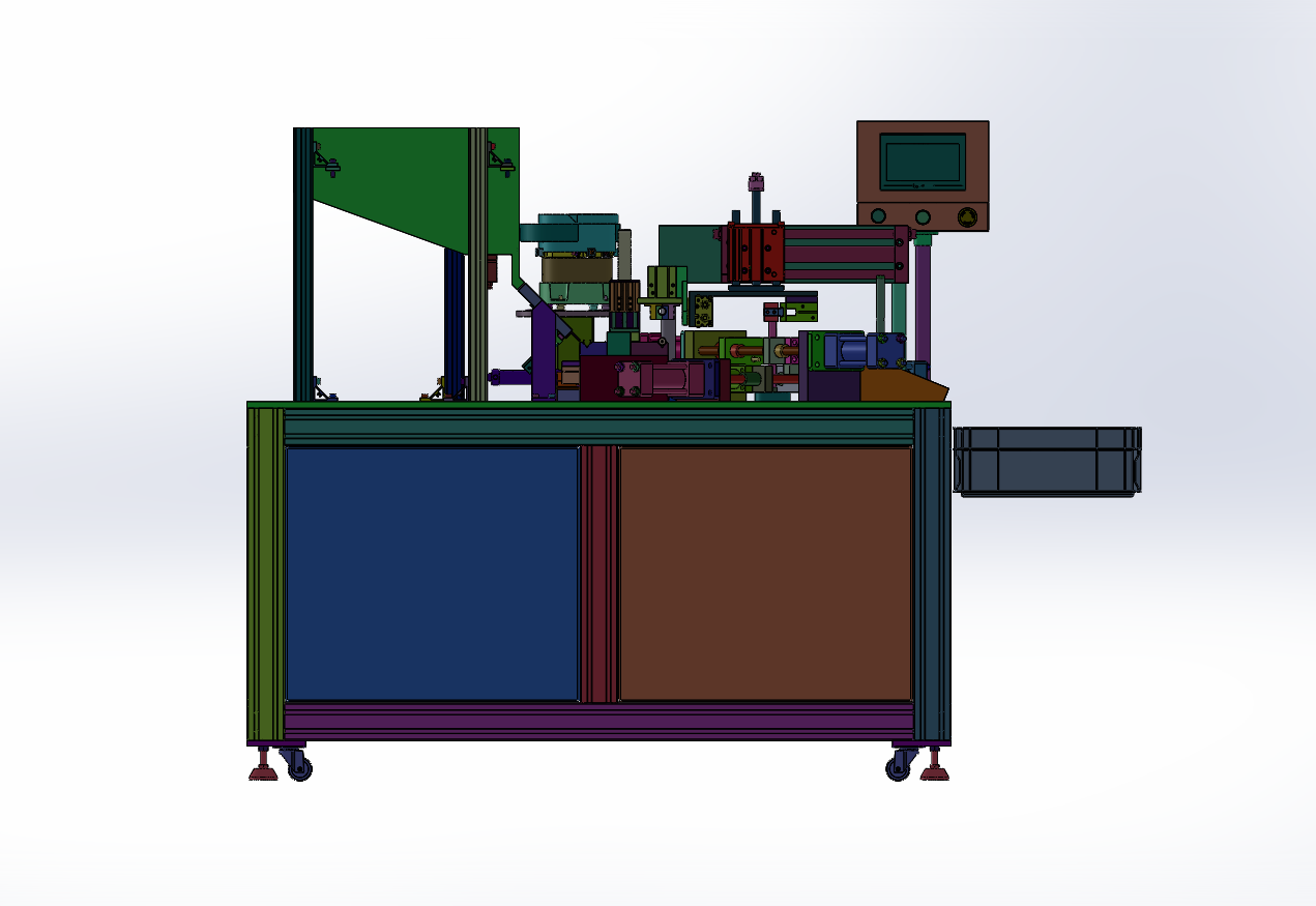 管冲孔端盖组装自动设备