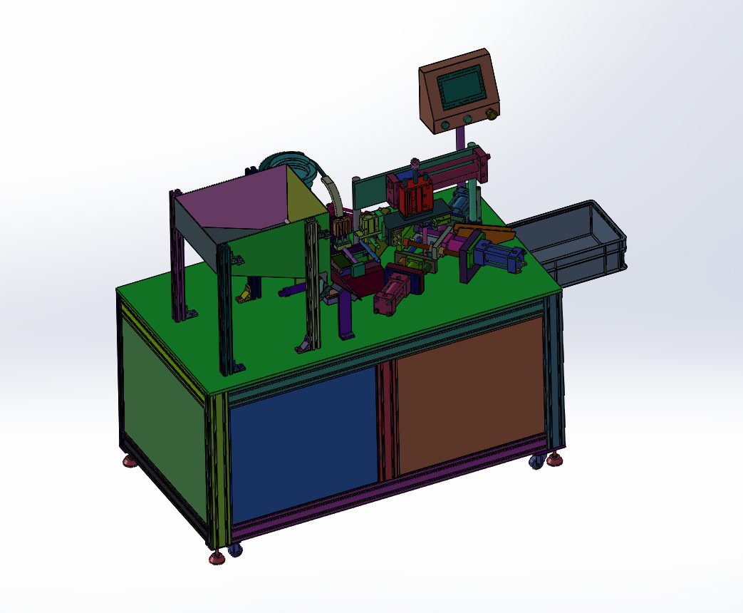 管冲孔端盖组装自动设备
