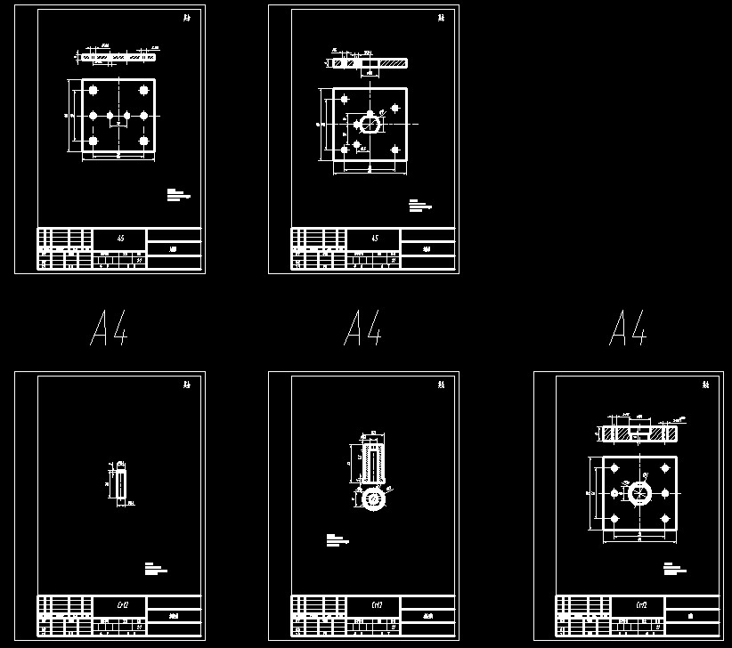 垫圈冲孔落料复合模(CAD图+UG三维)