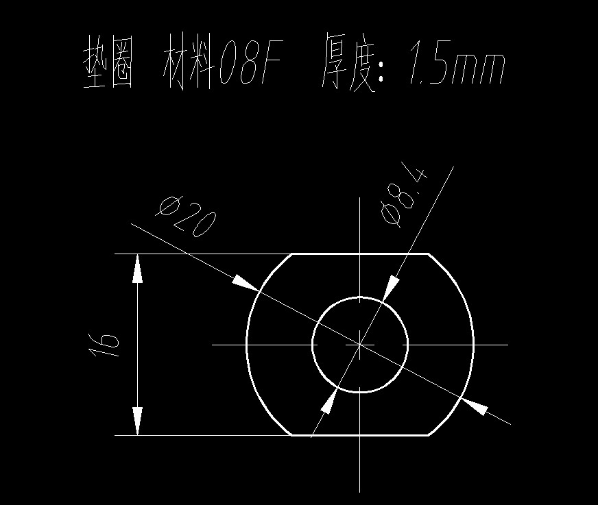 垫圈冲孔落料复合模(CAD图+UG三维)