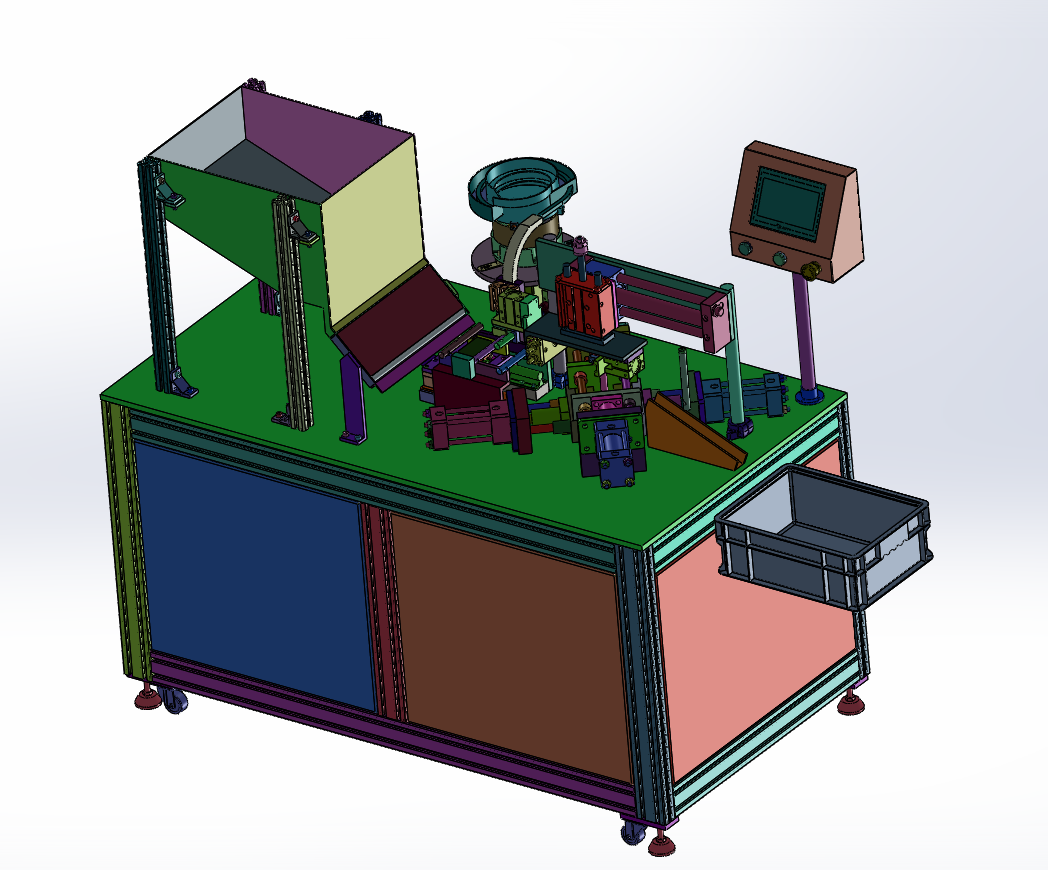 管冲孔端盖组装自动设备