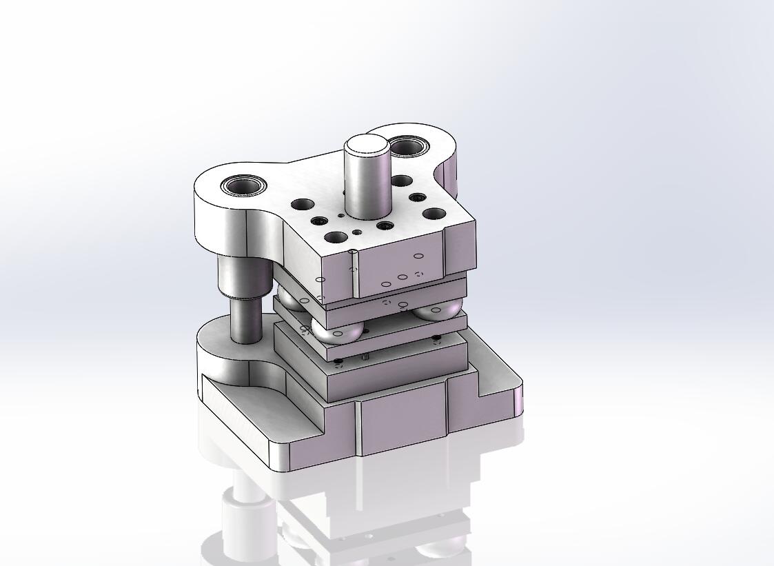 垫片落料模(CAD图+SW三维+工作动画)