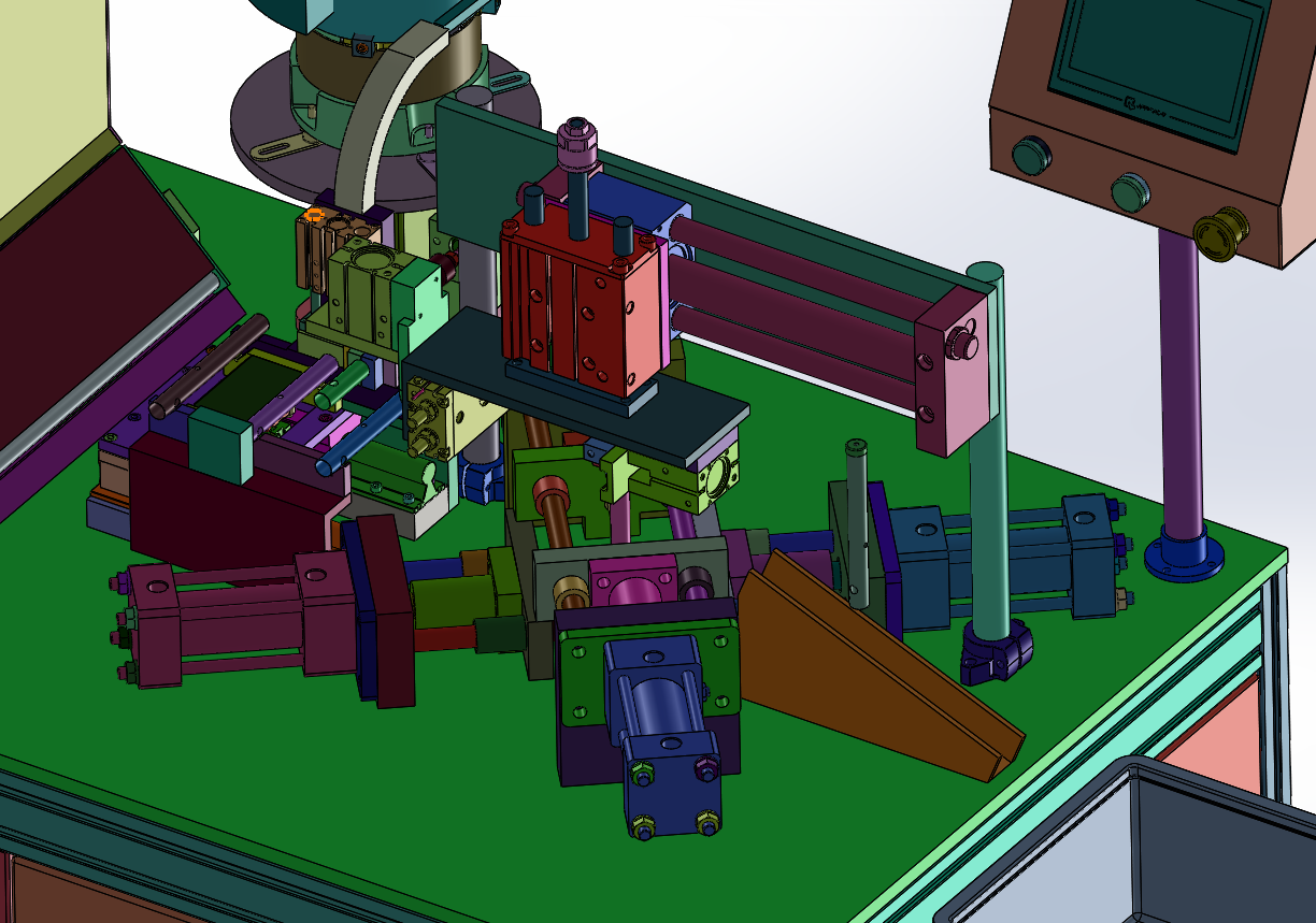 管冲孔端盖组装自动设备