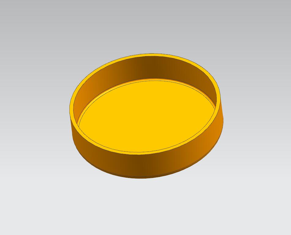 圆筒件落料拉深复合模（CAD图+UG三维） 材料08F  厚度为1mm