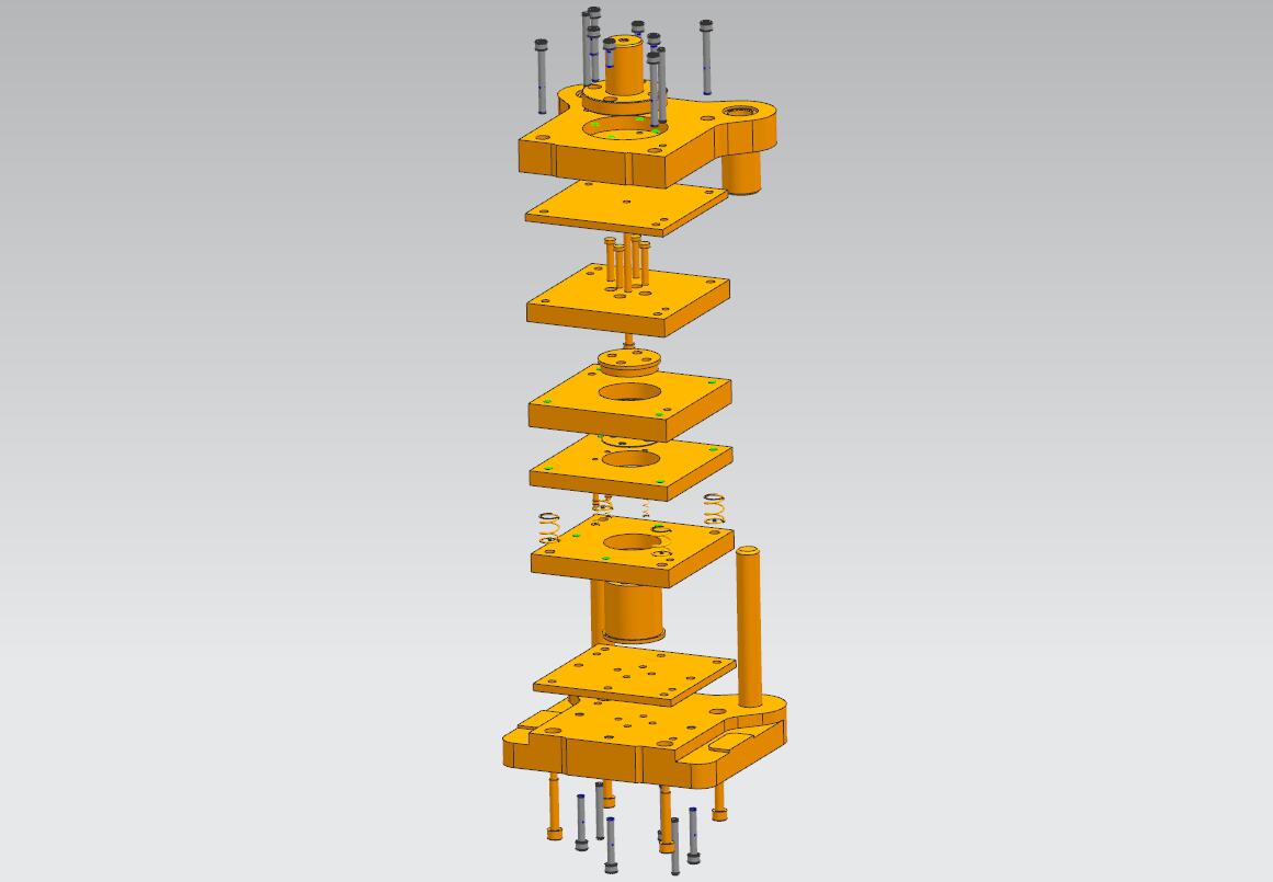 圆垫片落料模(CAD图+UG三维)