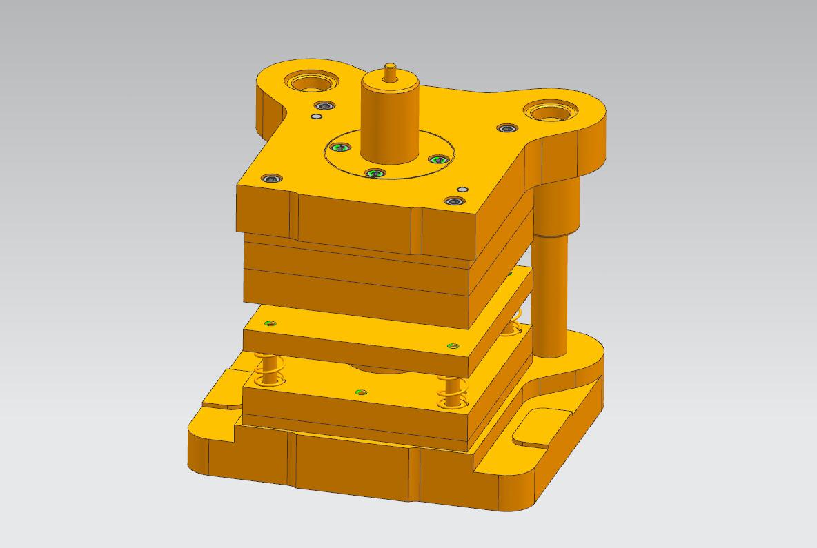 圆垫片落料模(CAD图+UG三维)