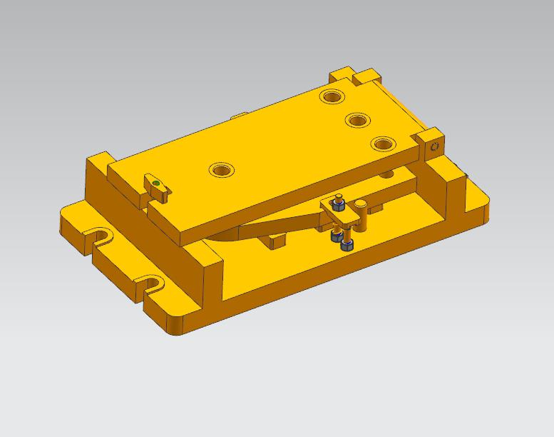 前端连接板钻孔夹具（CAD图+UG三维）