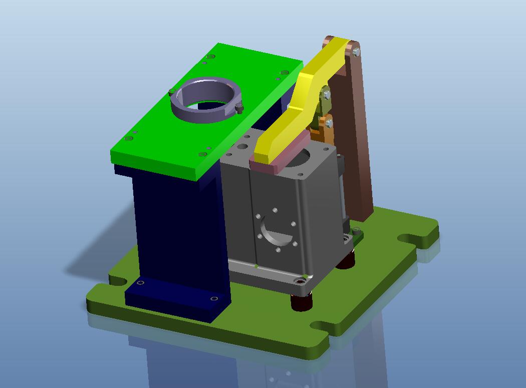 转向器壳体镗孔夹具(CAD图+Proe三维)