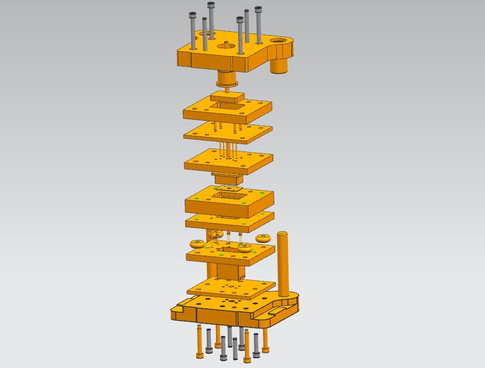 连接座冲孔落料复合模(CAD图+UG三维)