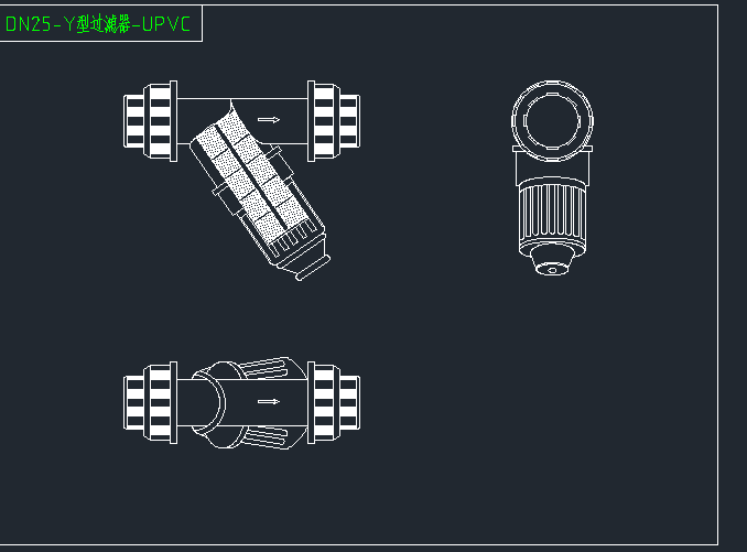 UPVC-DN25-Y型过滤器