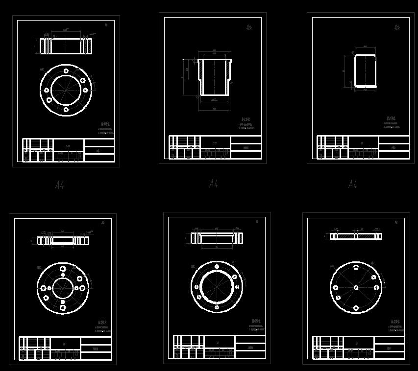 翻边圆筒翻边模(CAD图+Proe三维)