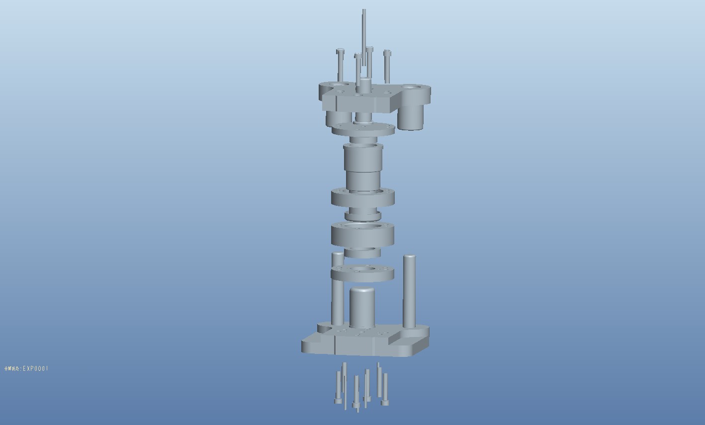 翻边圆筒翻边模(CAD图+Proe三维)