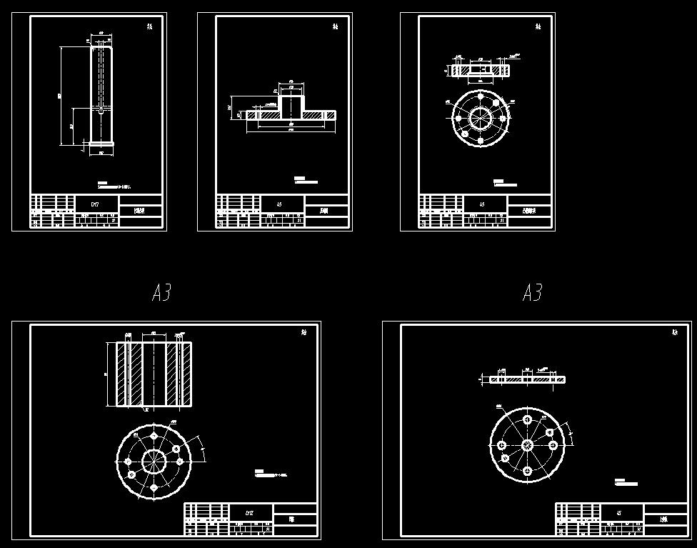 圆筒件拉深模(CAD图+UG三维)