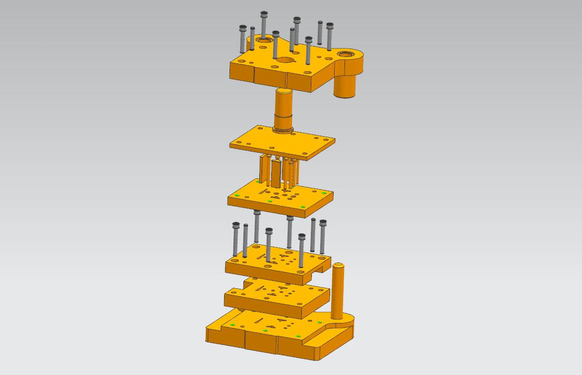 石英表片级进模(CAD图+UG三维)