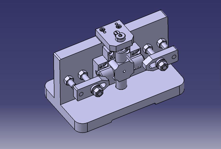 十字轴钻孔夹具（CAD图+CATIA三维）