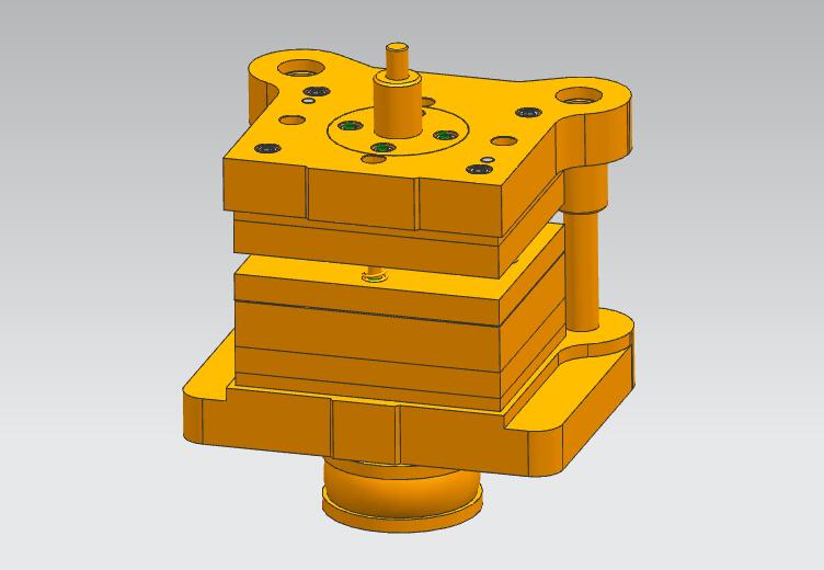 壳体零件落料拉深复合模(CAD图+UG三维+工作动画)