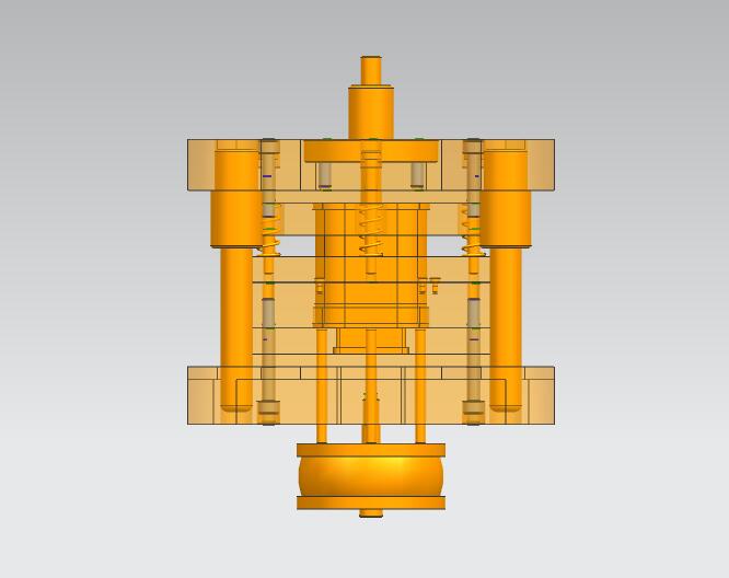 壳体零件落料拉深复合模(CAD图+UG三维+工作动画)
