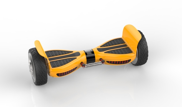 扭扭平衡车外观结构设计3D模型图