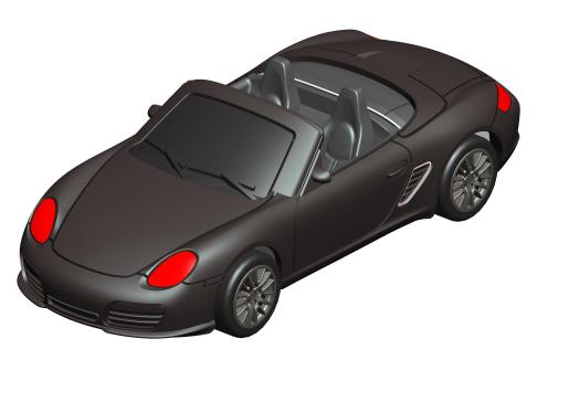 汽车玩具逆向外观结构建模模型